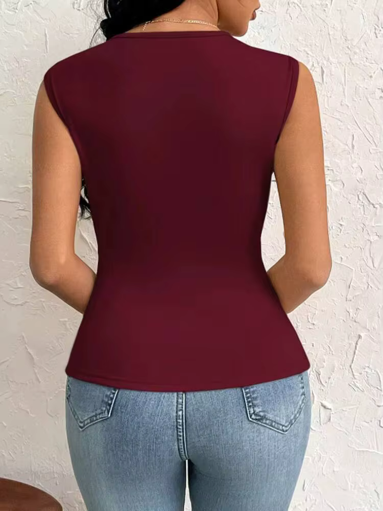 Haut sans manches pour femme
