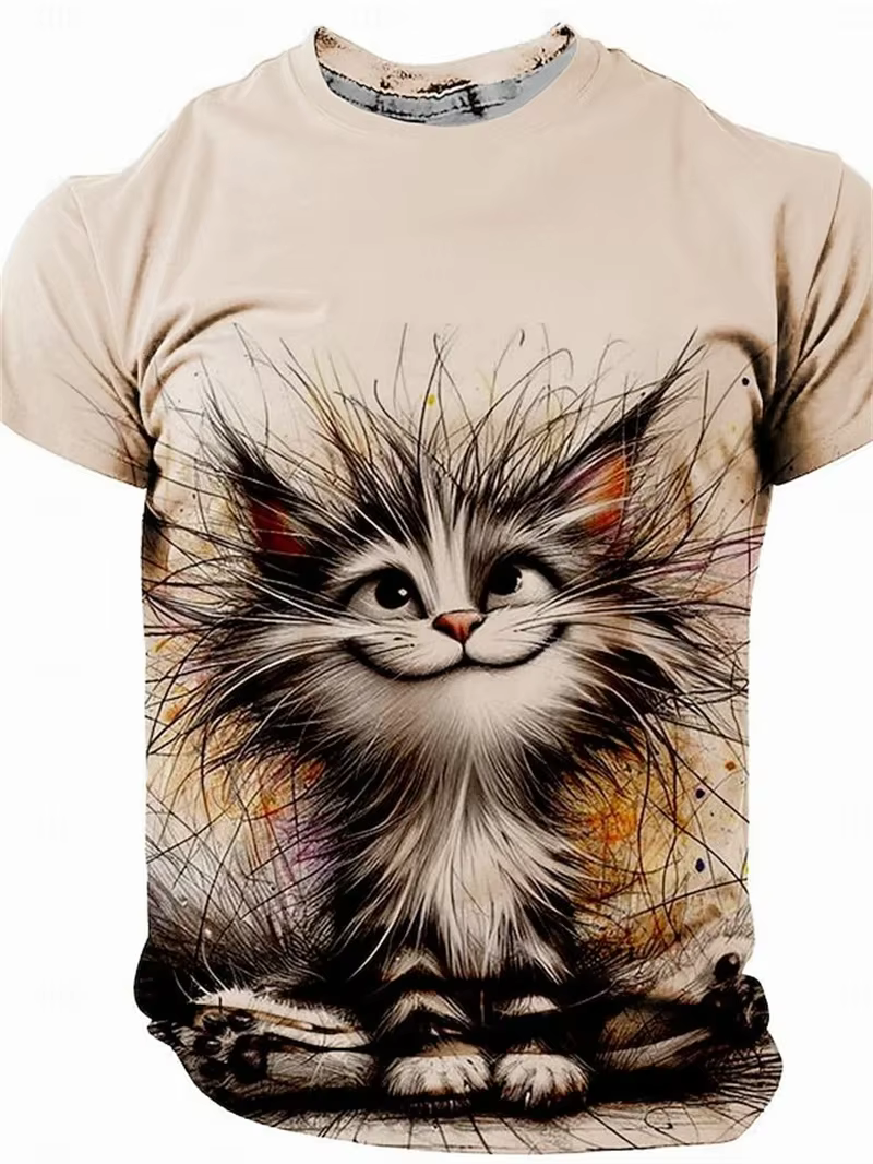 T-shirt imprimé avec logo Thundercats pour hommes