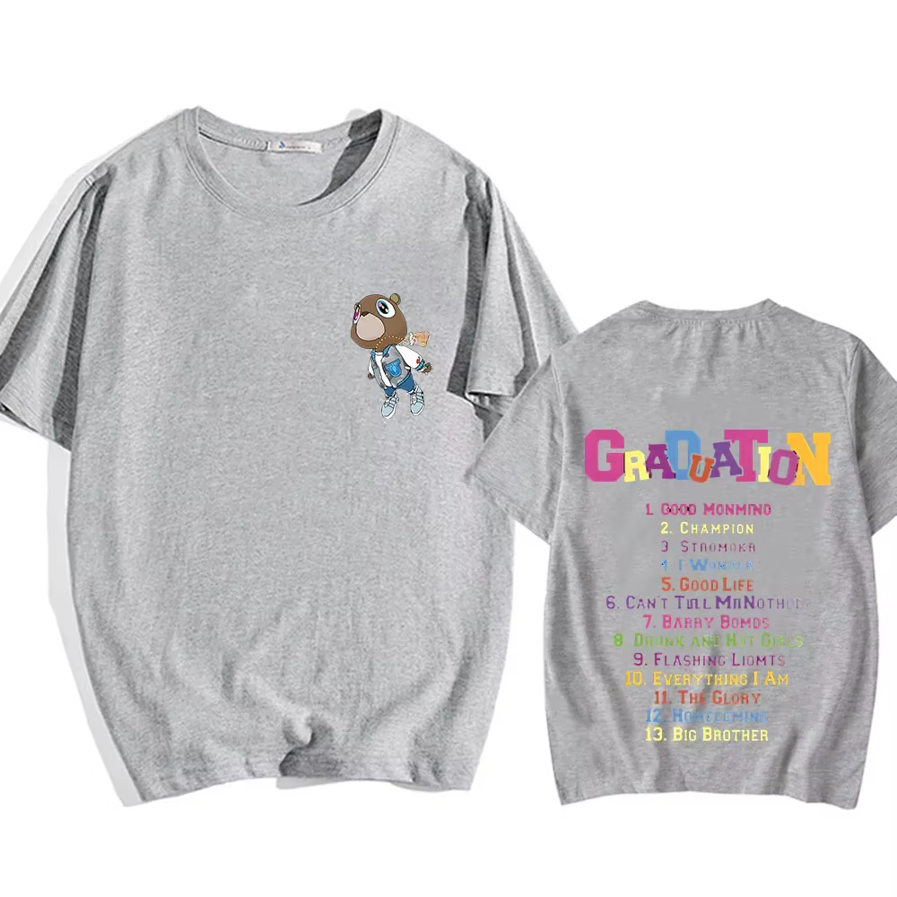 Kanye West T-shirt manches courtes Harajuku coton