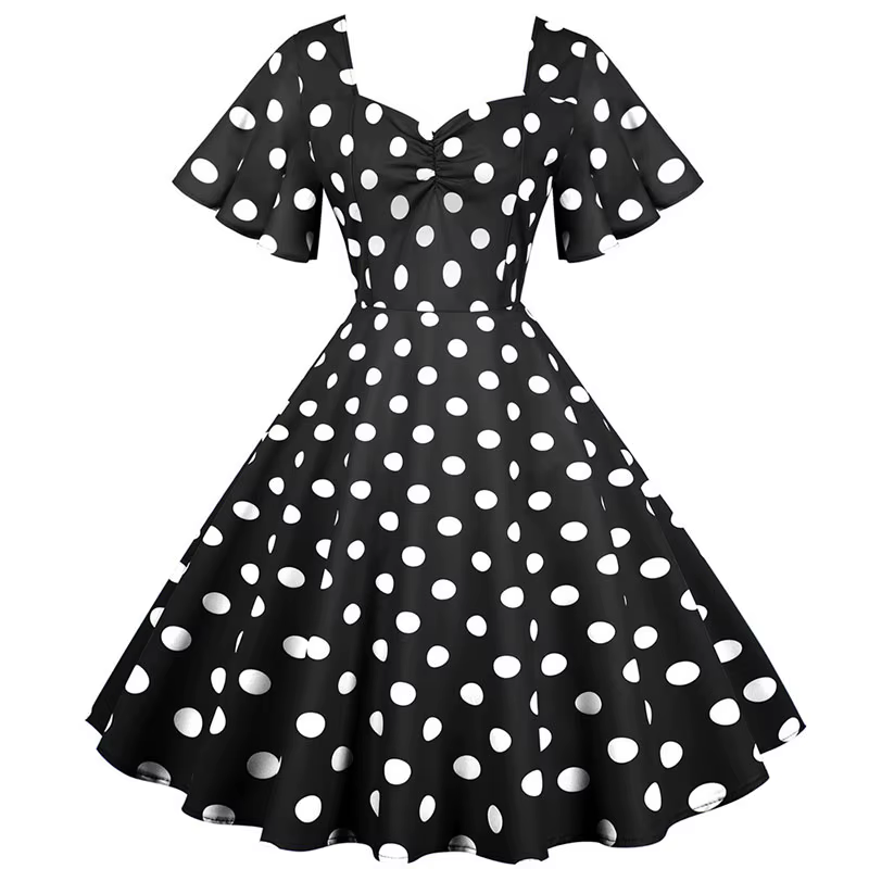 Robe d'été à manches papillon pour femmes