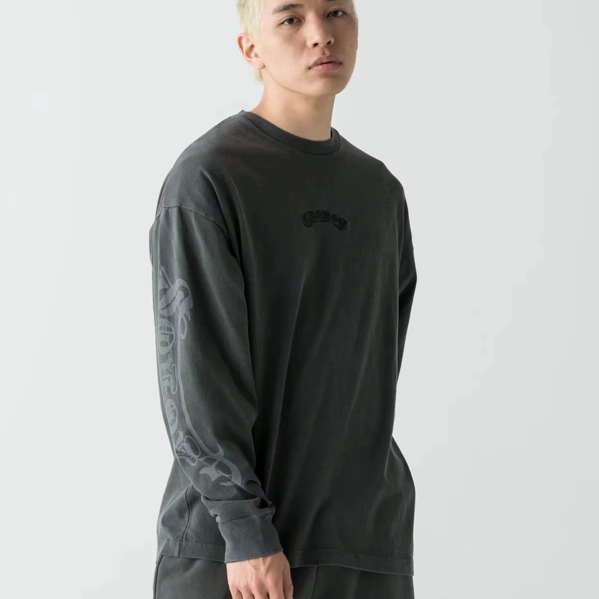 T-shirt à manches longues surdimensionné pour homme