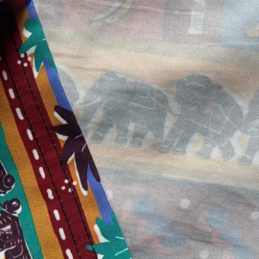 Chemise hawaïenne rétro pour homme à rayures colorées et imprimé léopard