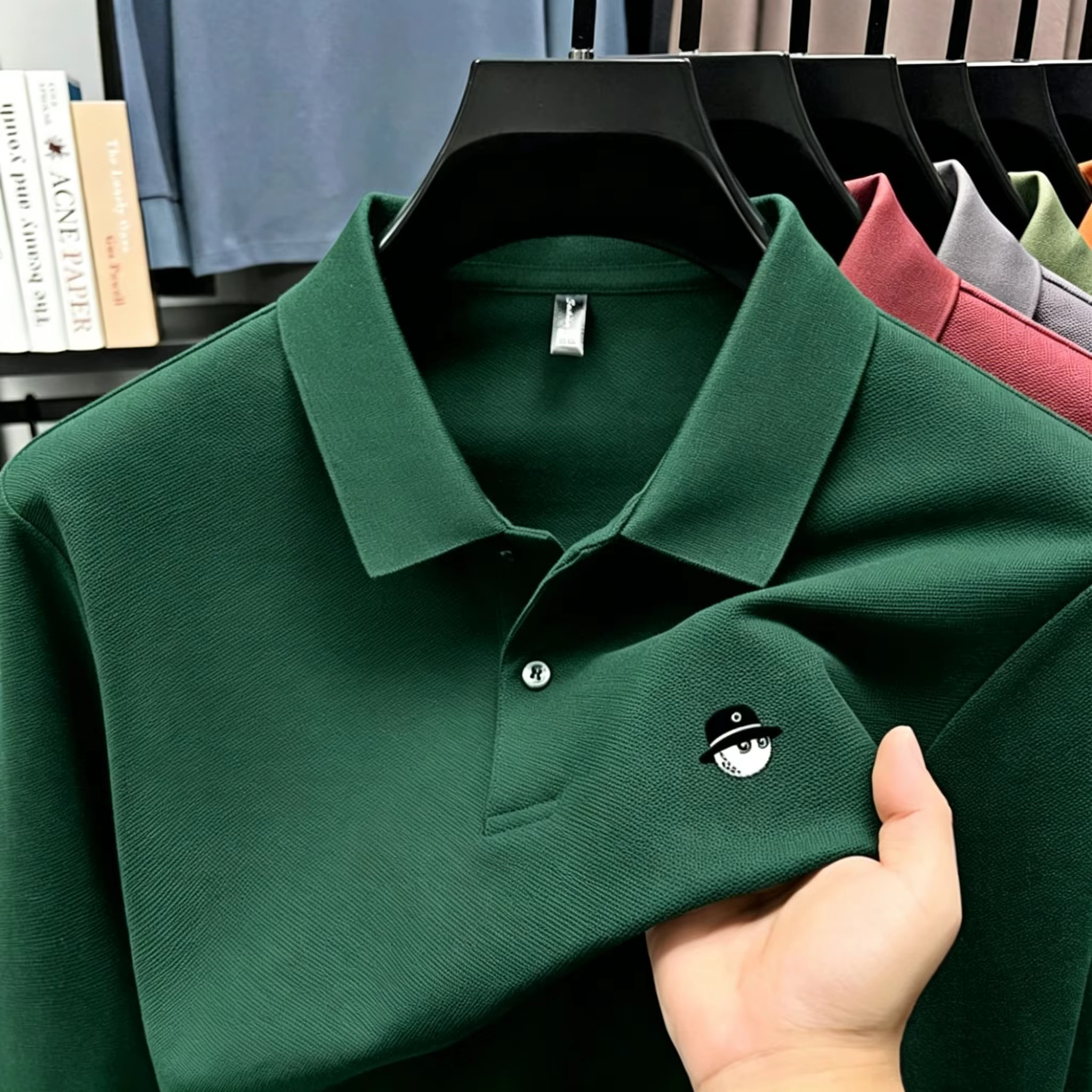 Polo brodé haut de gamme pour hommes