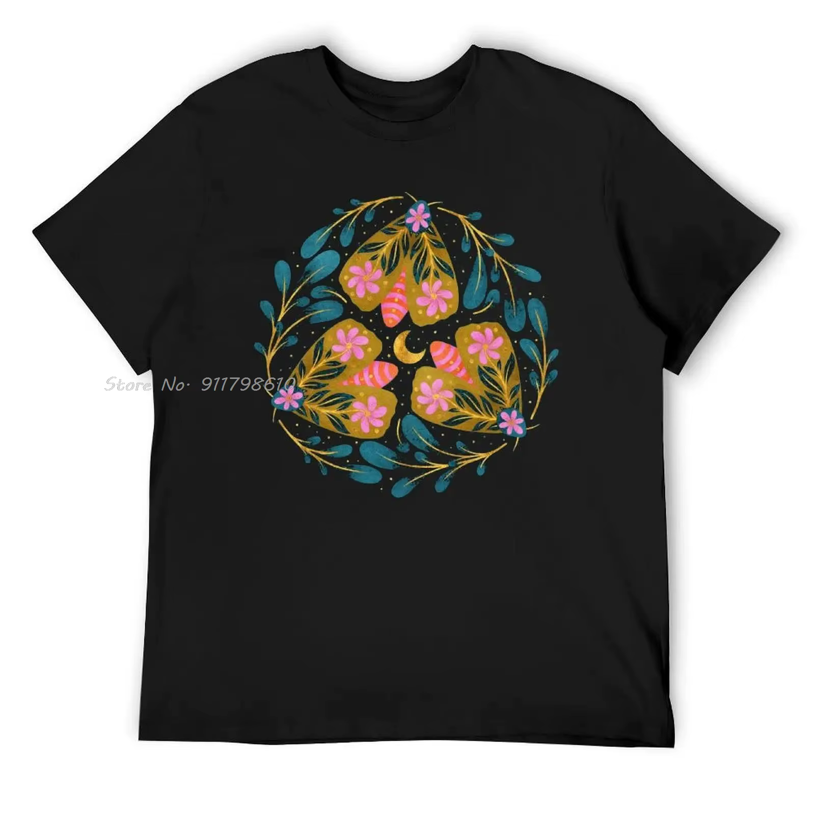 Fête des mères papillons floraux coton T-shirt Hipster unisexe hauts t-shirts drôle activité compétition surdimensionné