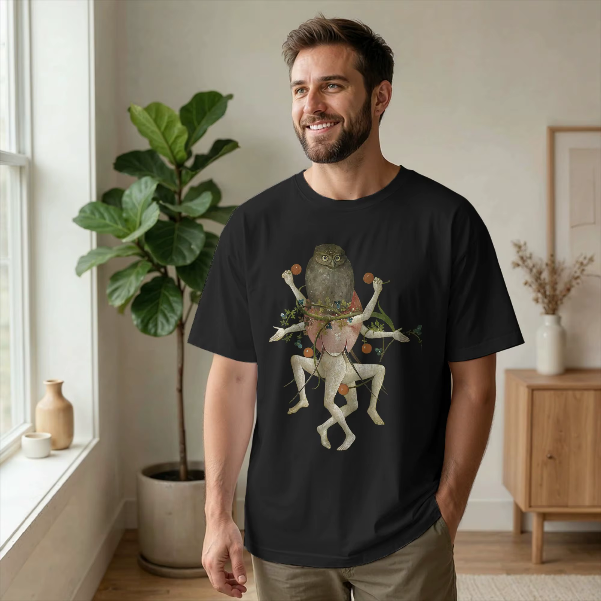 T-shirt pour hommes, en coton