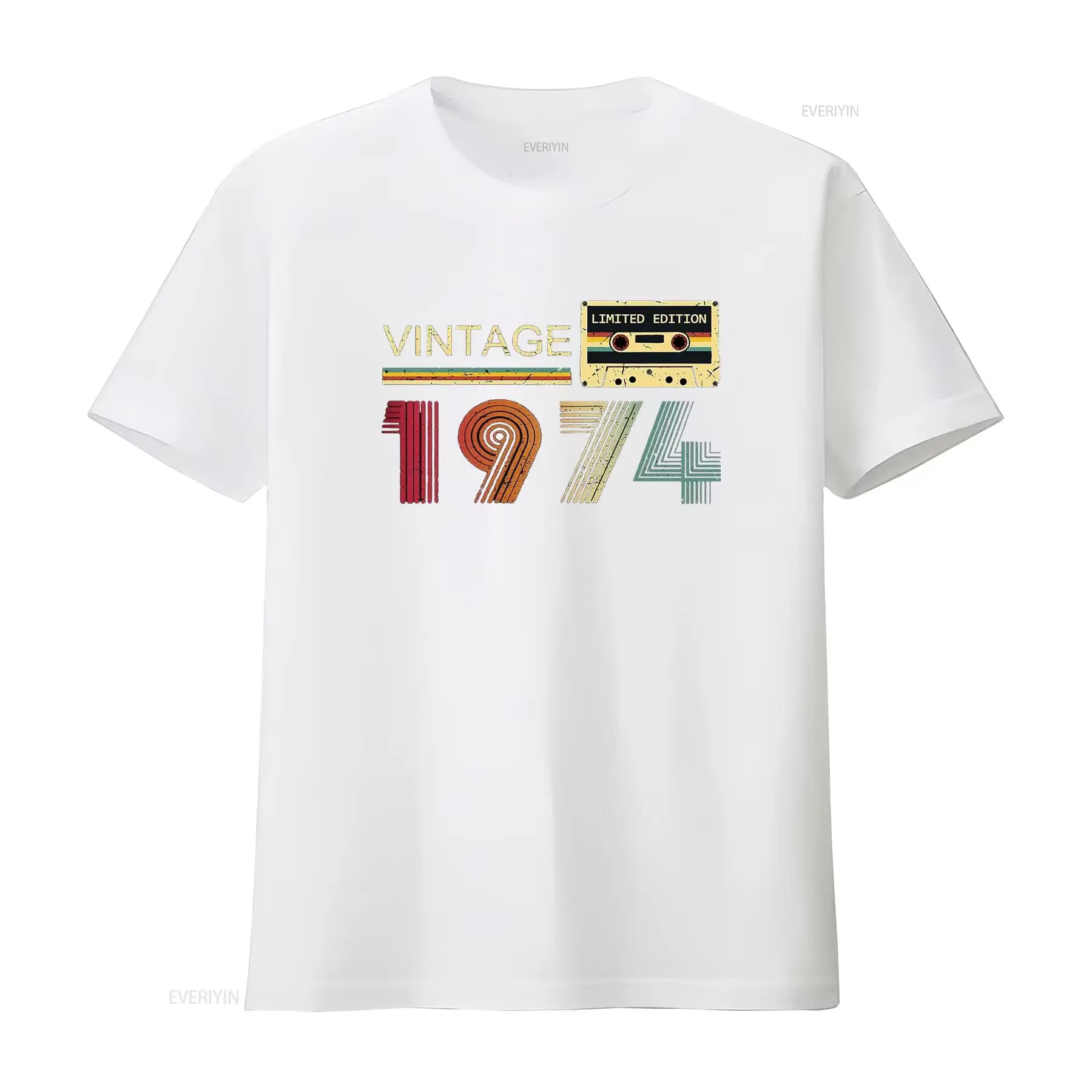 Vintage 1974 t-shirt pour hommes 50e anniversaire papa fête des pères mari ami