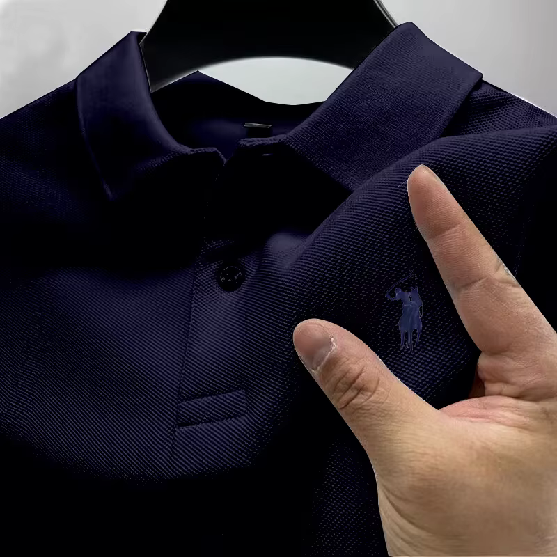 Polo homme haut de gamme à manches courtes