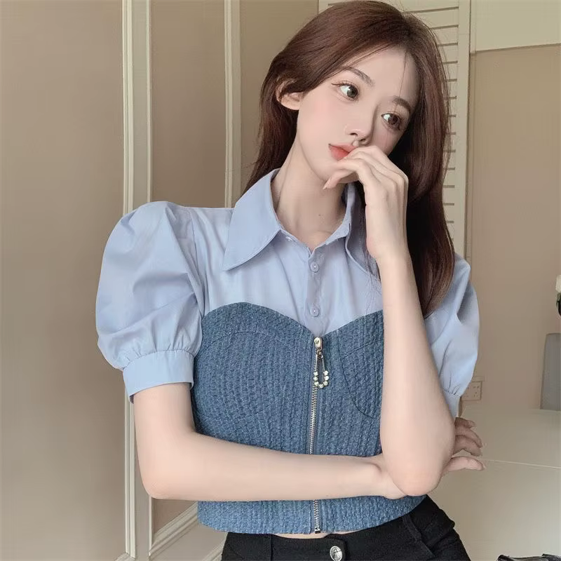 Chemise à col Polo de tempérament français