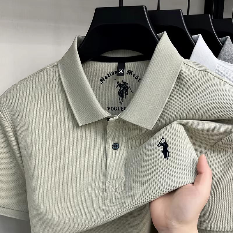 Designer nouveau 100% coton manches courtes polo shirt haut de gamme marque pony broderie hommes nouvelle mode golf décontracté été T-shirt