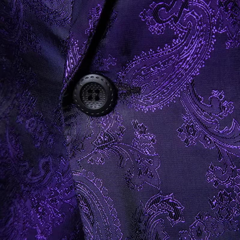 Veste de costume violette pour hommes