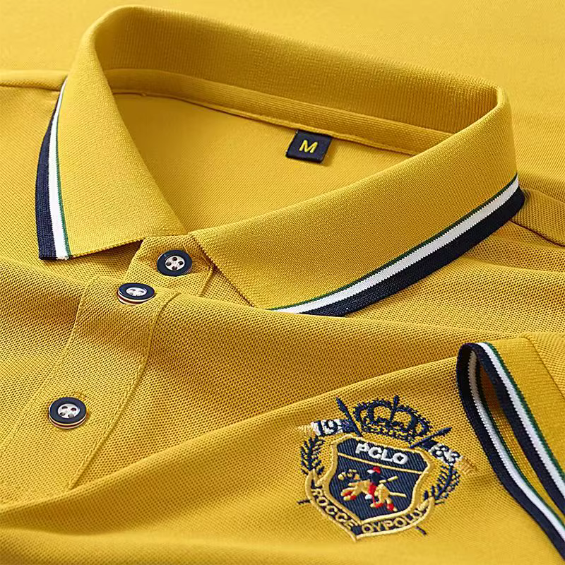 Polo brodé d'été pour hommes