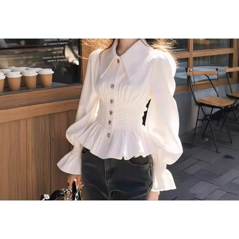 Chemise à manches longues pour femme