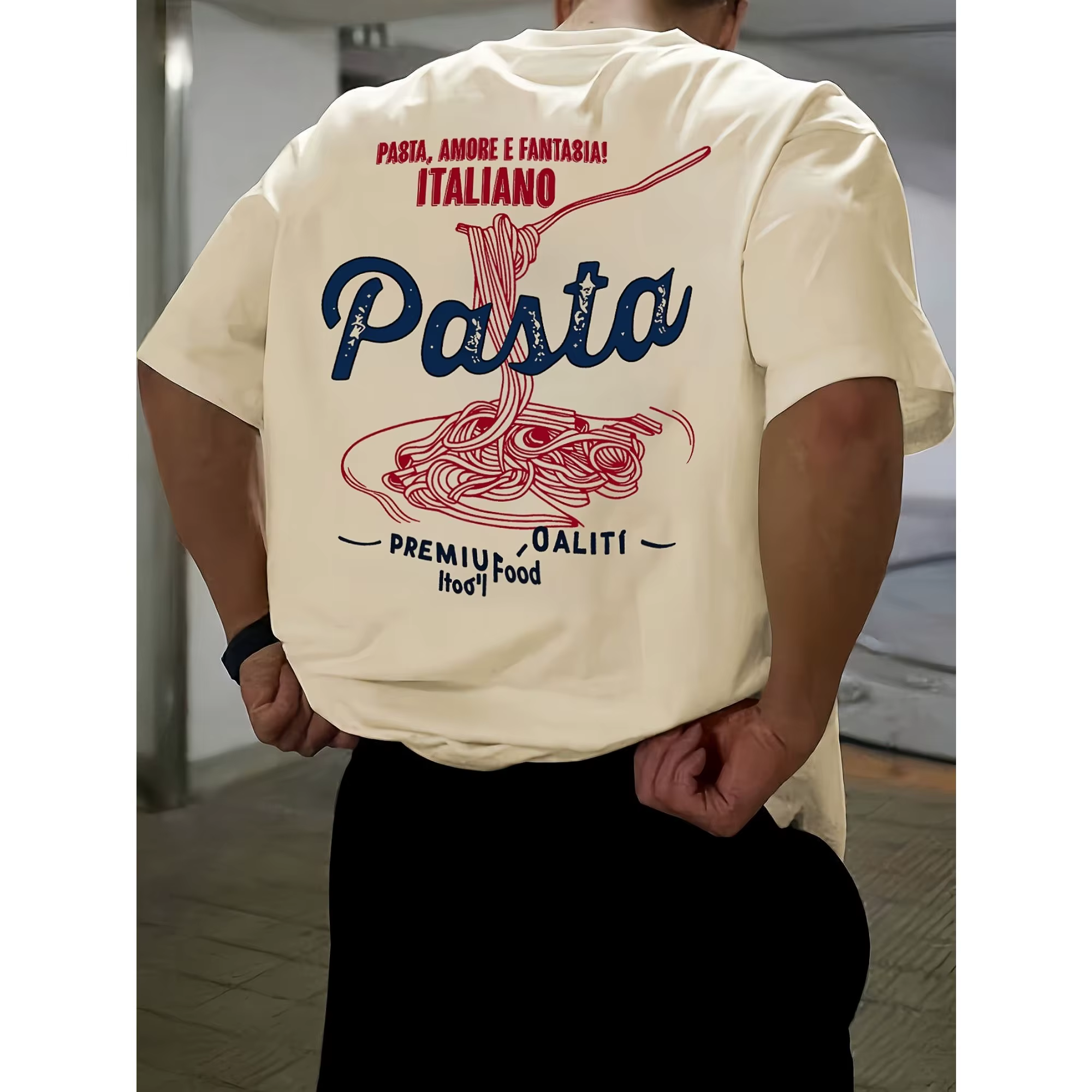 T-shirt graphique alimentaire italien pour hommes et femmes