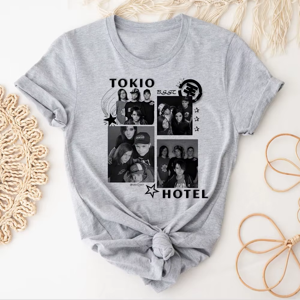 Tokio Hotel t-shirts femmes modèle japonais imprimé design t-shirts fille harajuku streetwear manga vêtements