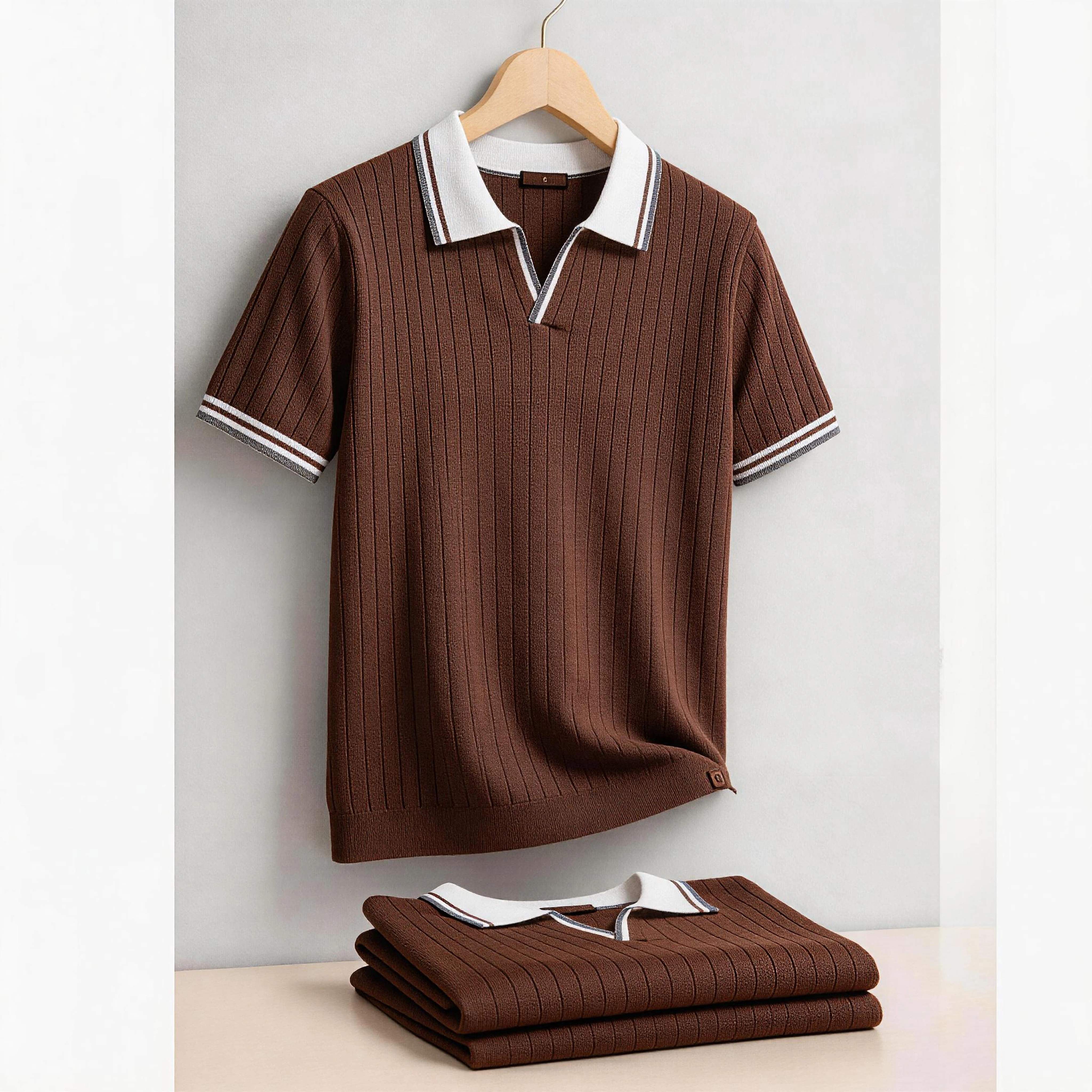Polo pour homme AIOPESON 100% coton