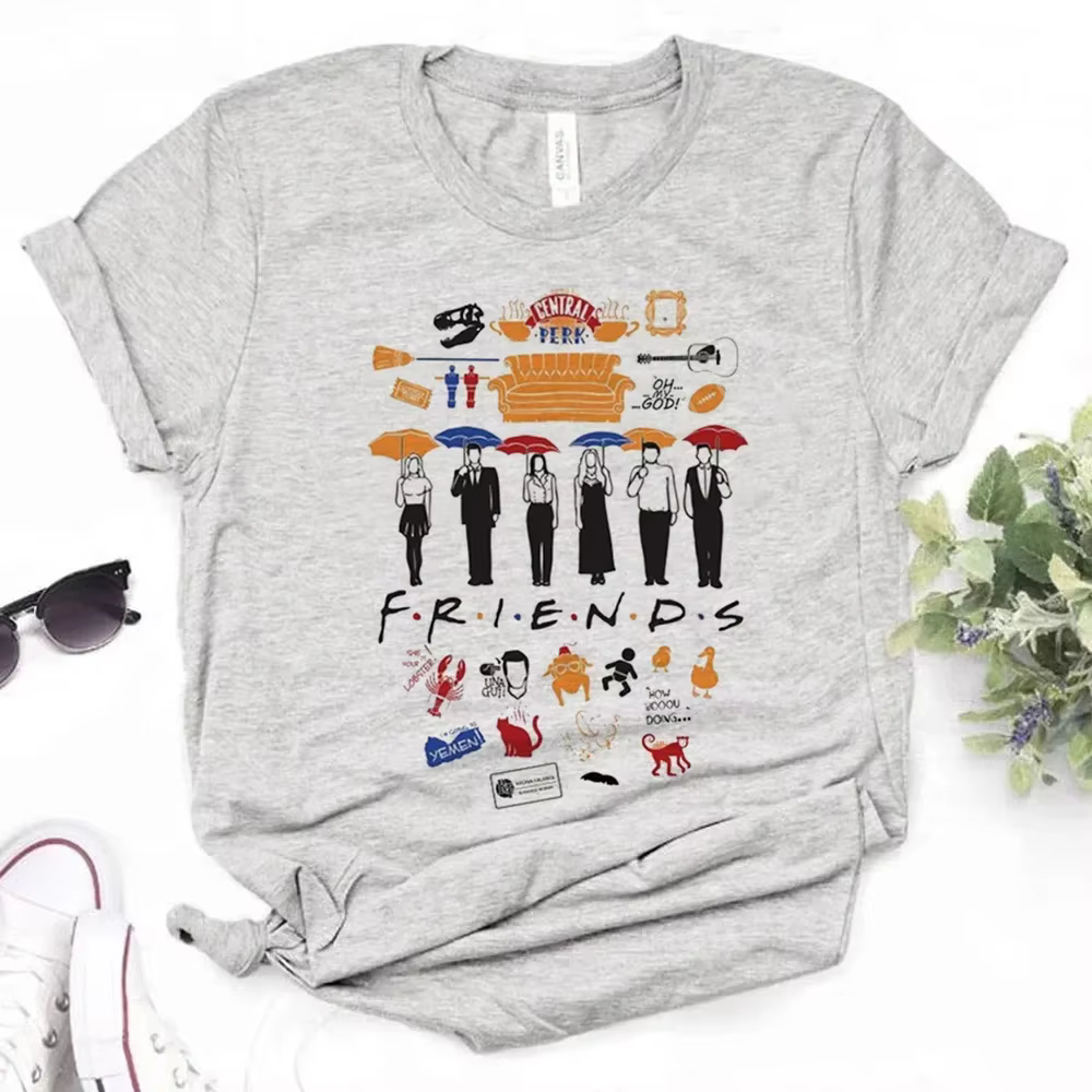 T-shirts fille Designer Streetwear vêtements japonais amis Chandler