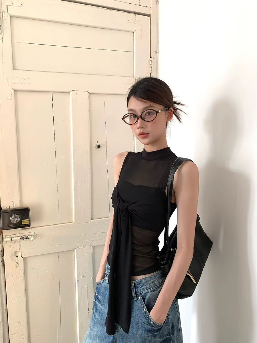 Débardeur sans manches tendance version coréenne pour femme