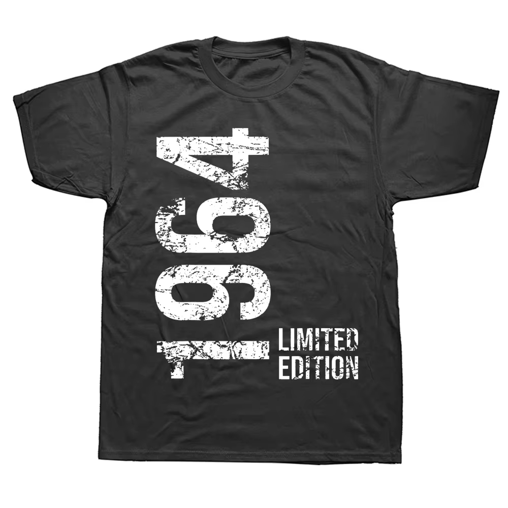 T-shirt rétro vintage à manches courtes pour 60e anniversaire