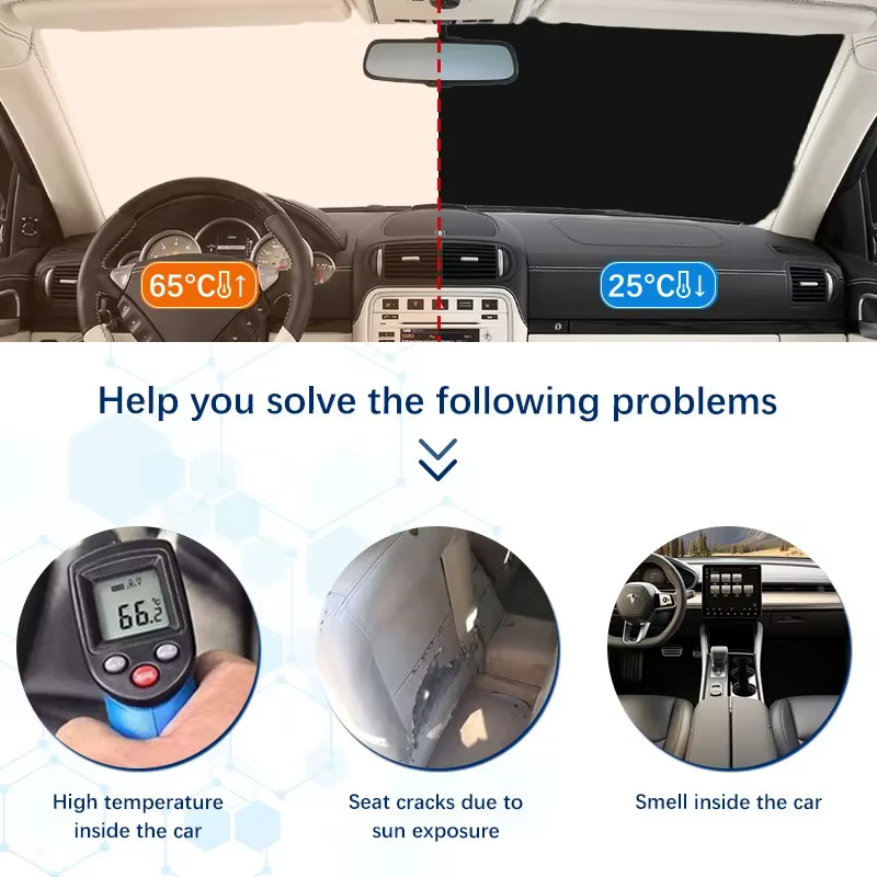 Pare-soleil pliable pour fenêtre de voiture, pare-soleil, visière de protection pour Volkswagen Polo MK5 6R 6C 2009 – 2017