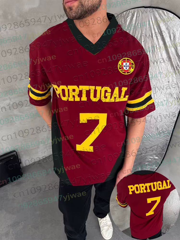 Maillot de football à drapeau portugais 2026