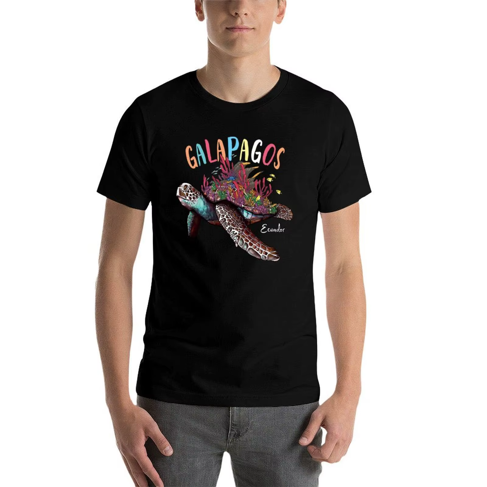 T-shirt pour hommes, corail
