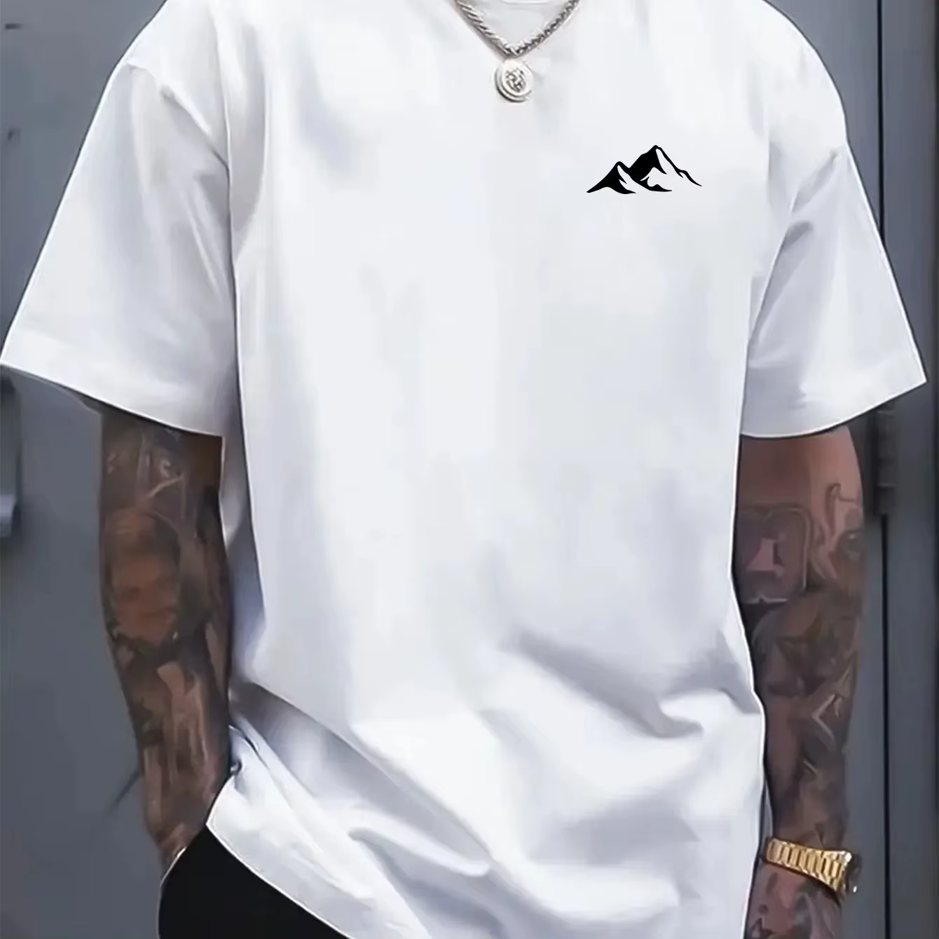 T-shirt d'été pour homme adulte 100% coton pur