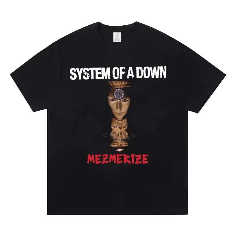 T-shirt du groupe System of A Down 2026 en coton doux pour l'été