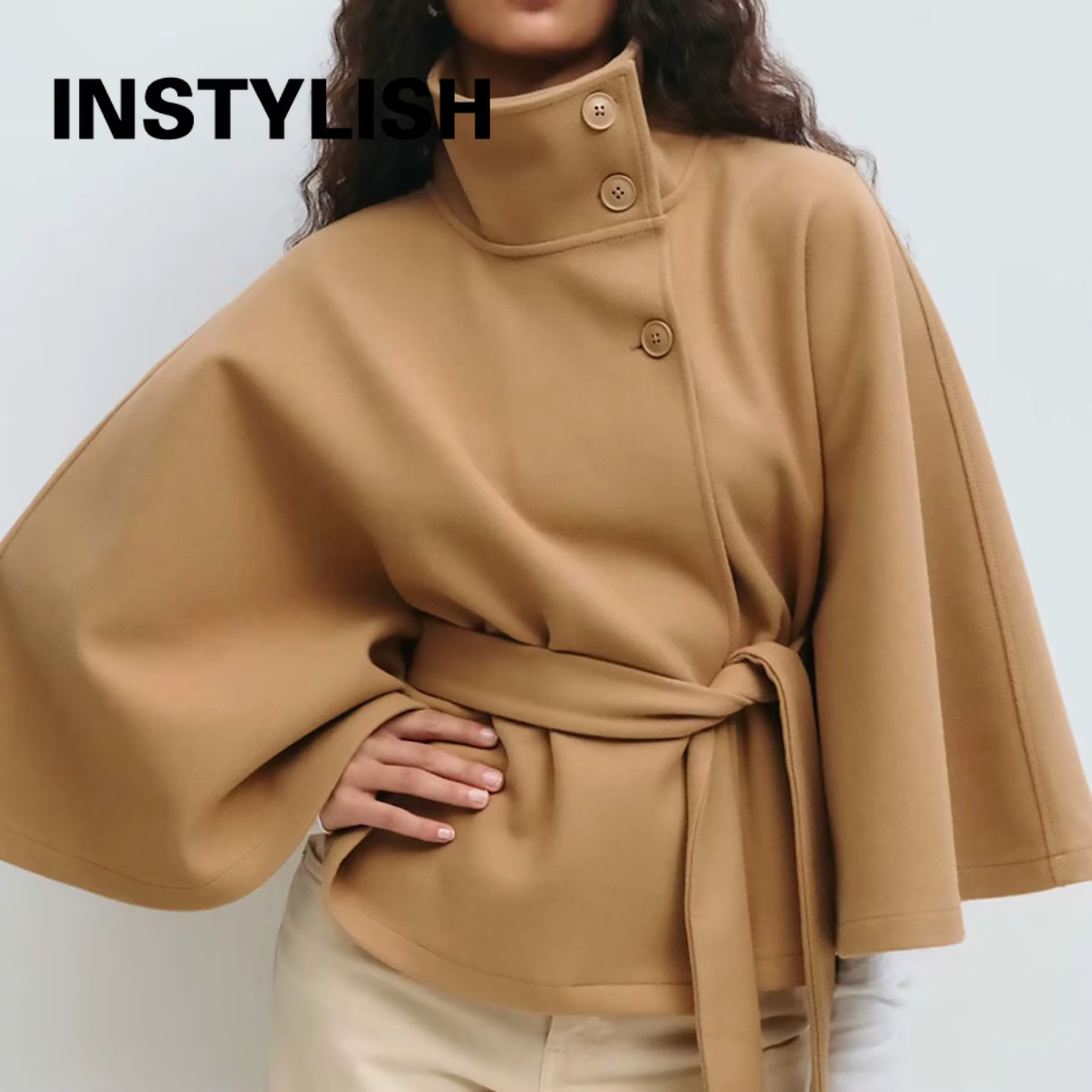 Femmes à lacets col haut vestes