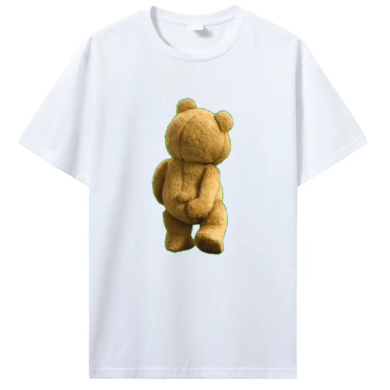Ted Bear à gratter son cul T-Shirt décontracté couverture en coton t-shirts Fitness