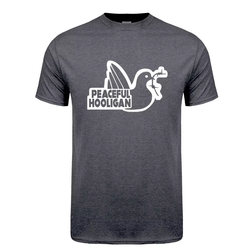 Paceful Hooligan t-shirt été hommes coton drôle T-Shirts