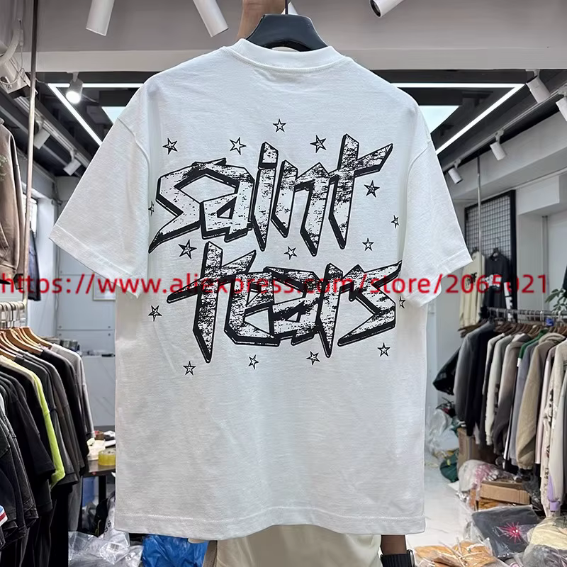 T-shirt imprimé Saint Tears pour hommes et femmes