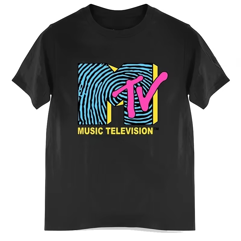 T-shirt Rétro Homme Vintage Rock Hip Hop TV