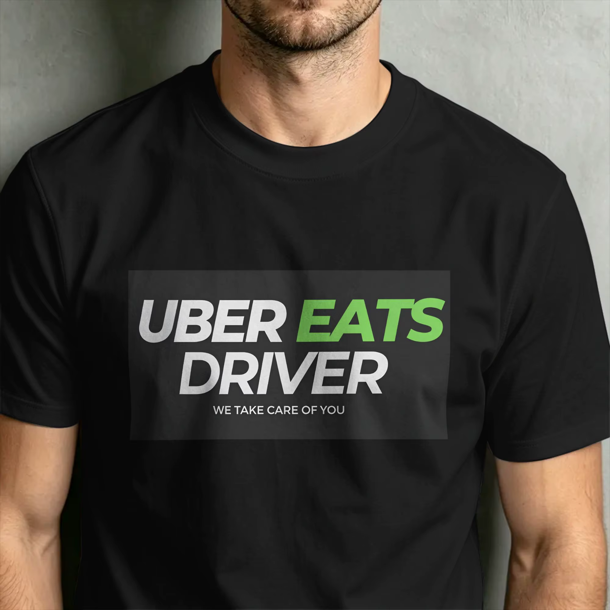 T-shirt pour hommes U-Uber Eats Driver
