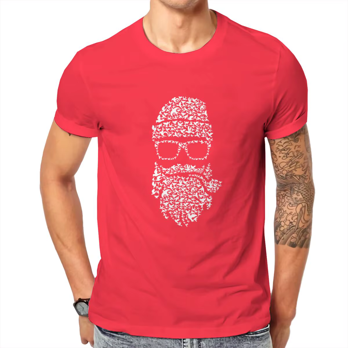T-shirt graphique à manches courtes pour hommes