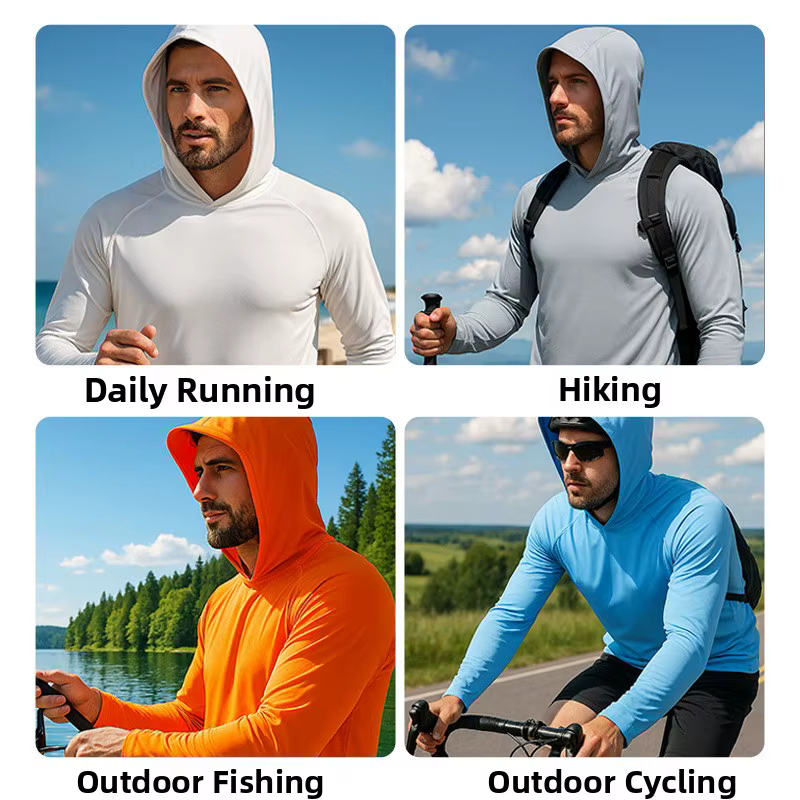 T-shirt de fitness à manches longues pour homme