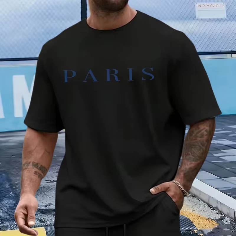 Nouvel ensemble homme 2026 : T-shirt en coton et short de sport – Tenue décontractée d'été à manches courtes pour la maison et l'extérieur