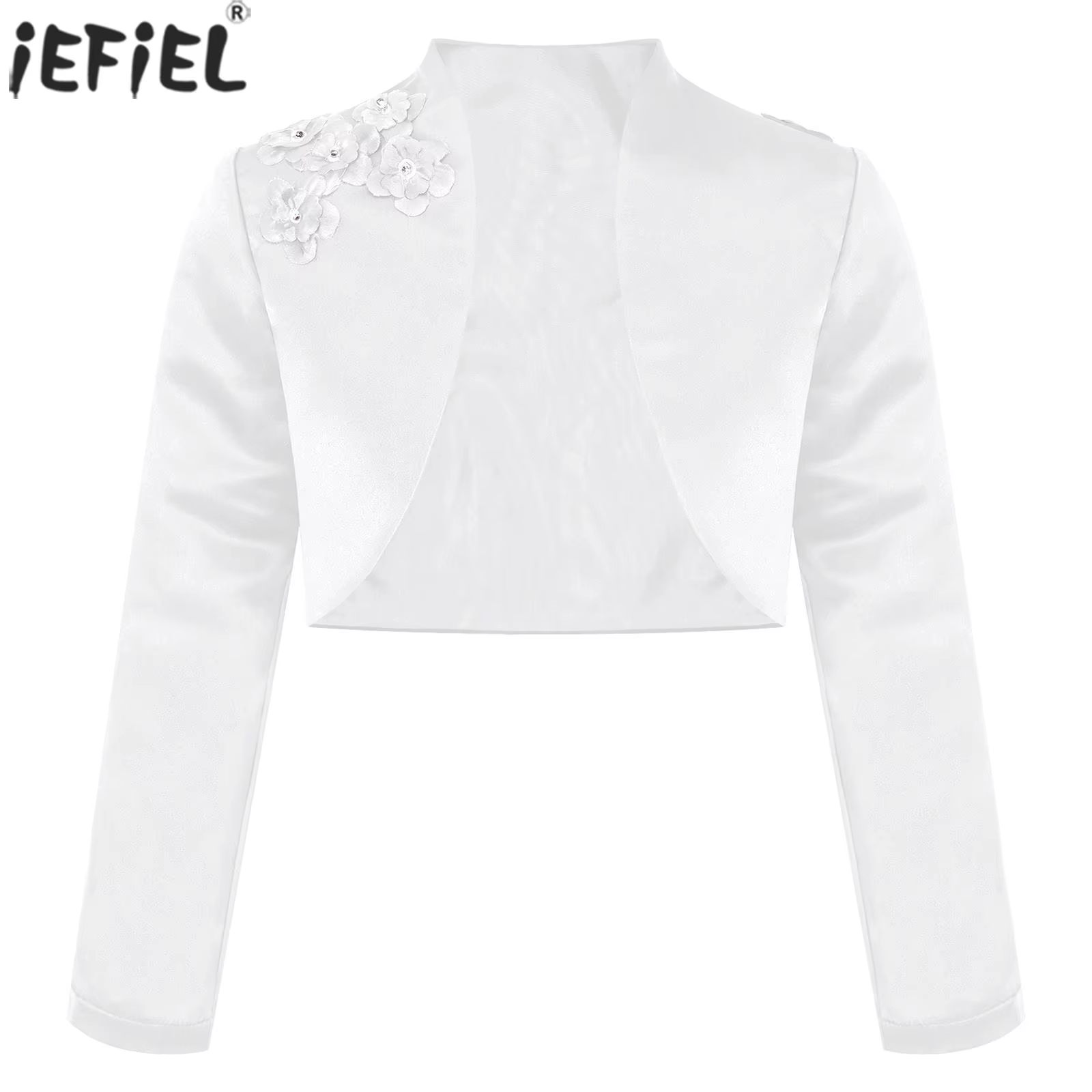 Veste en Satin à manches longues pour enfants filles