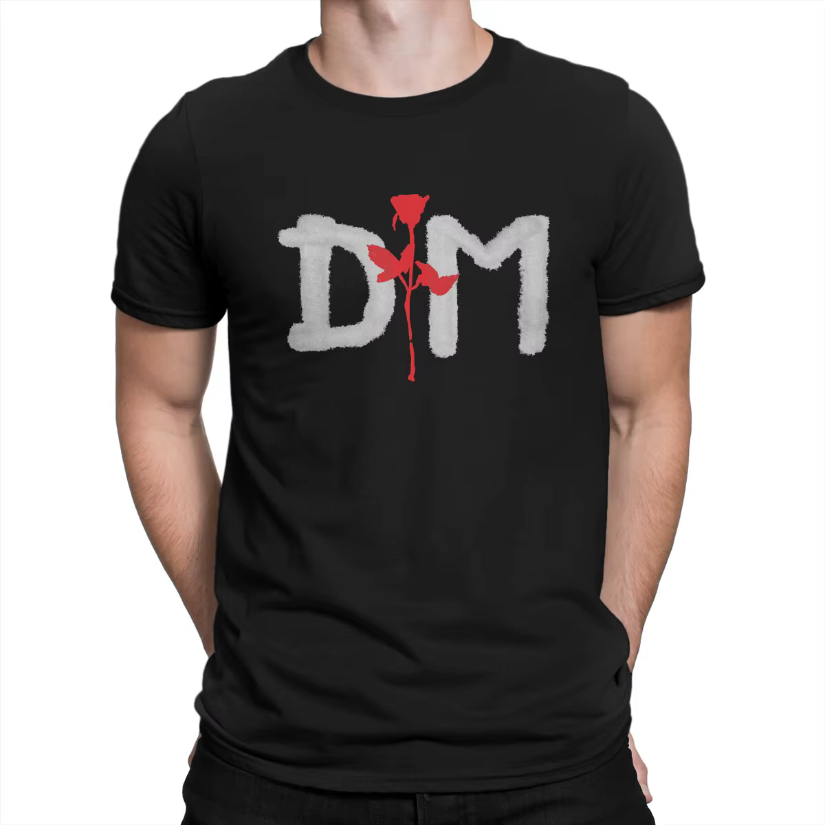 Pablho-T-shirt manches courtes col rond homme