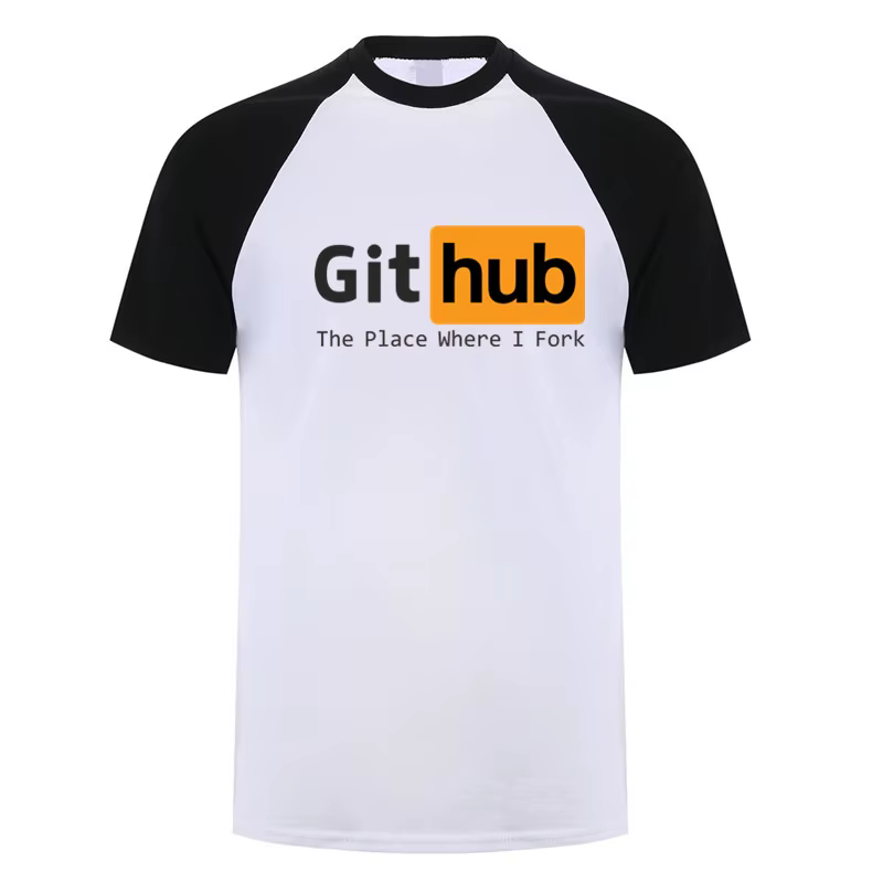 Github t-shirt été hommes drôle