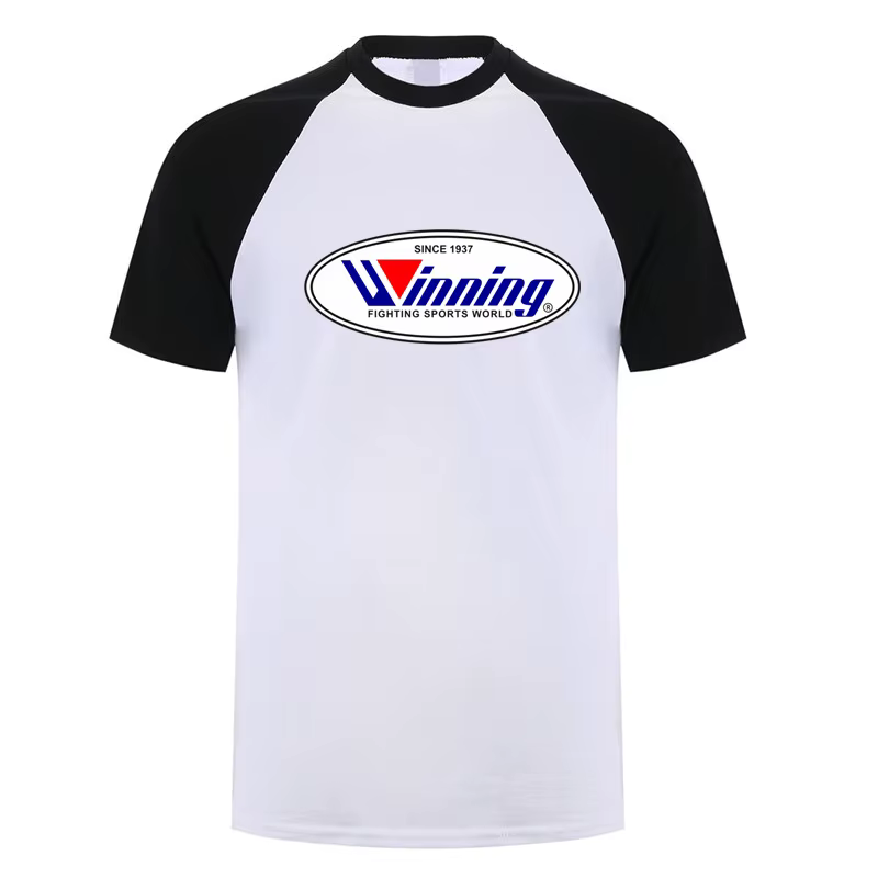 Gagner boxe t-shirt été hommes coton à manches courtes T-shirts gagnant