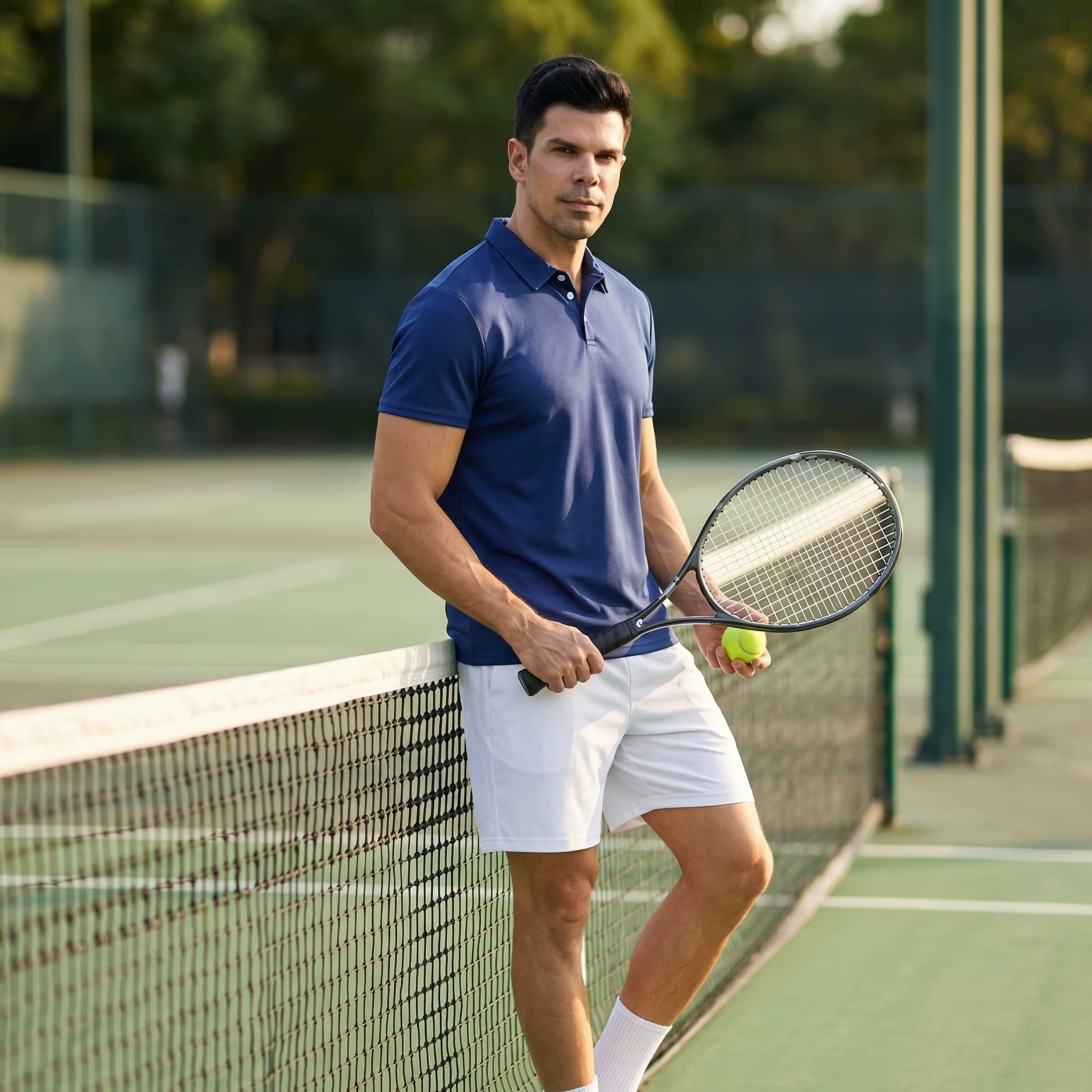Chemises de golf pour hommes à manches courtes