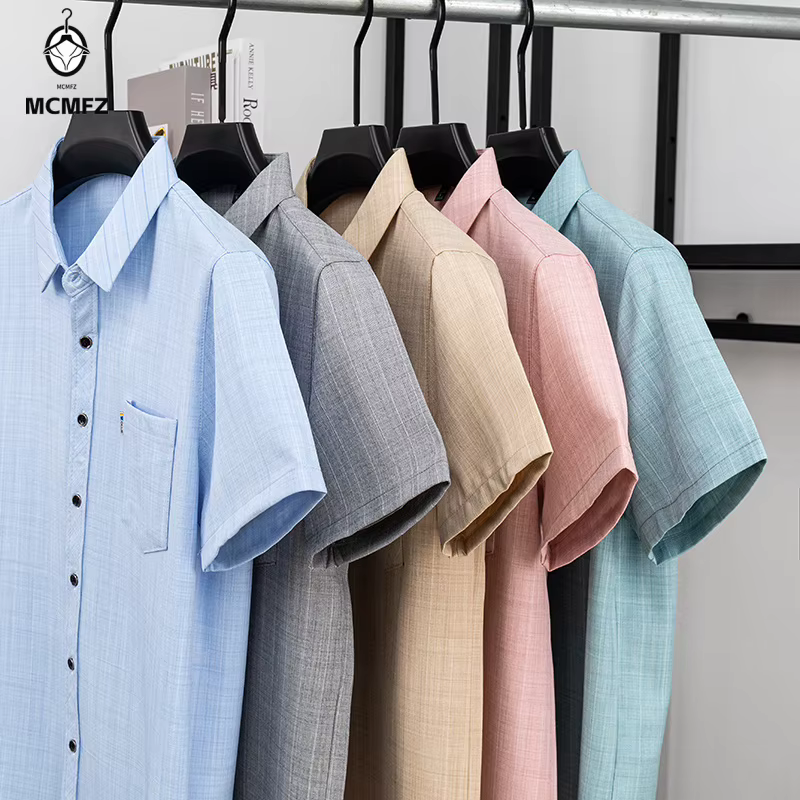 Chemise d'été à manches courtes pour hommes