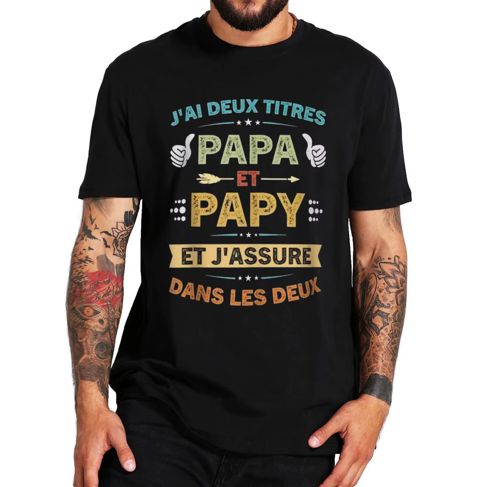 T-shirt col rond homme