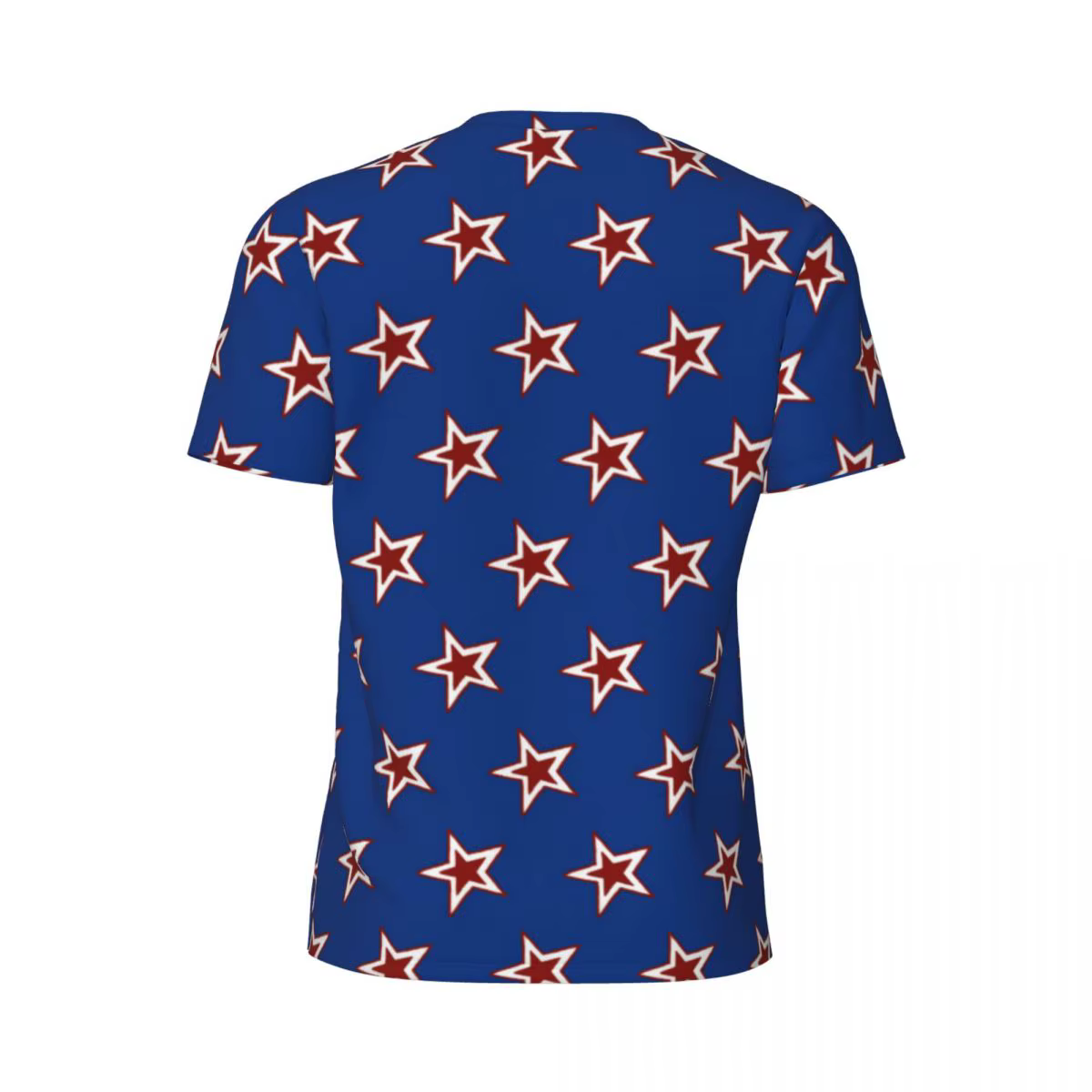 T-shirt graphique à manches courtes imprimé étoiles pour hommes