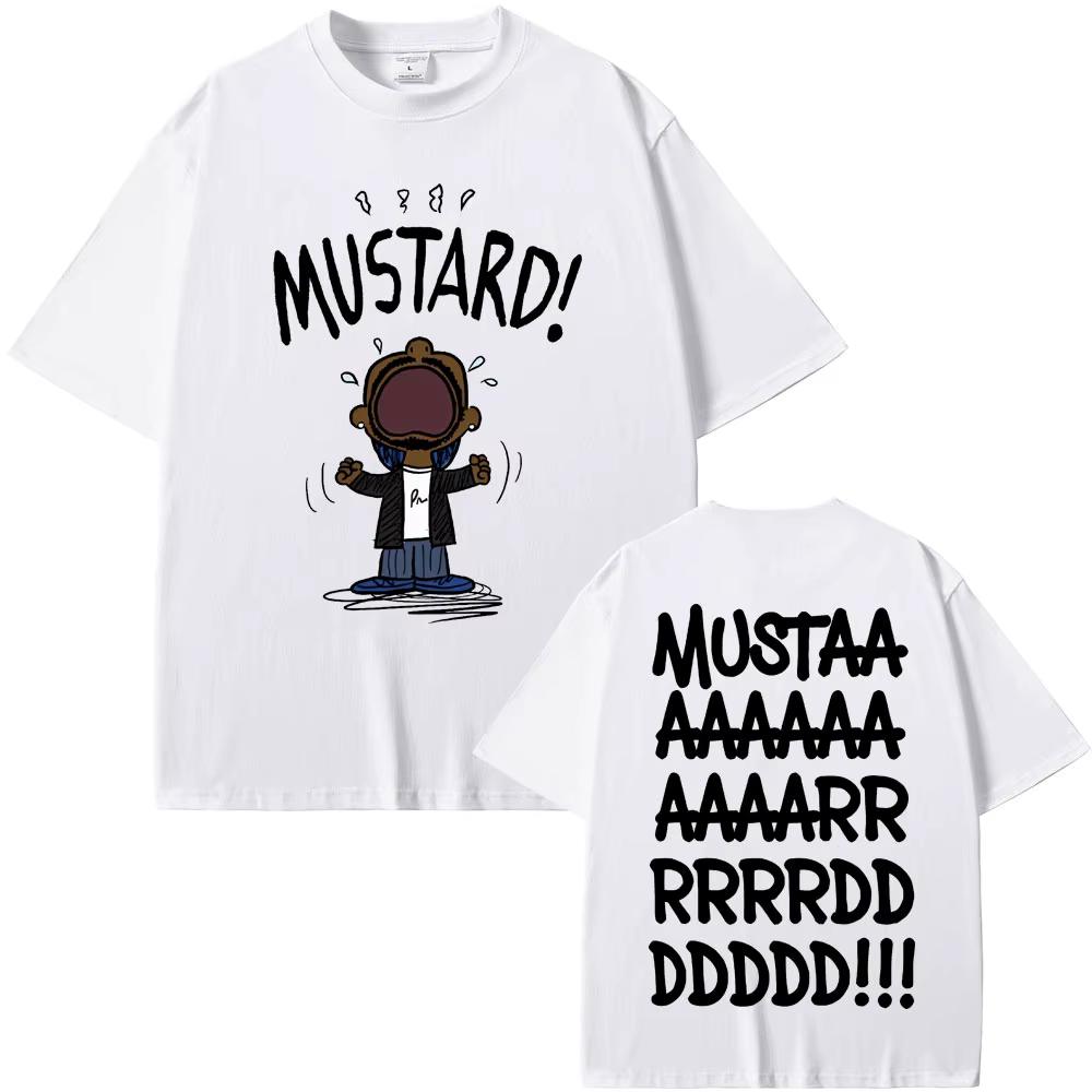 Rappeur Kendrick Lamar pas comme nous moutarde drôle impression T-shirts hommes femmes Hip Hop musique populaire T-shirt