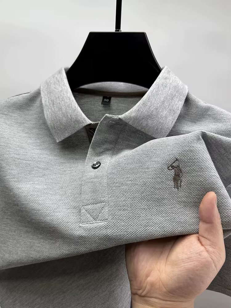 Marque haut de gamme 100% coton manches courtes polo shirt hommes été mode Designer nouveau poney broderie Casual t