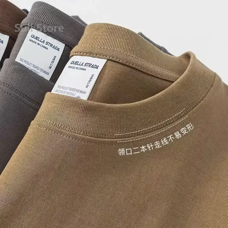 T-shirt à manches courtes en coton robuste pour hommes