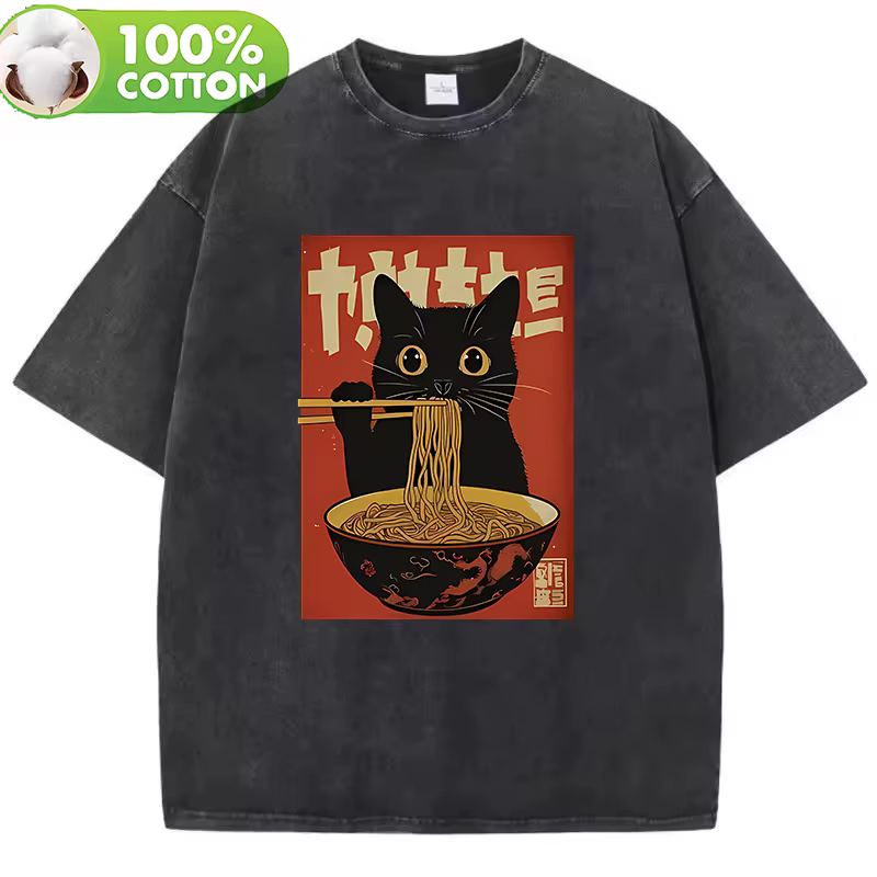 T-Shirt Vintage lavé 100% coton