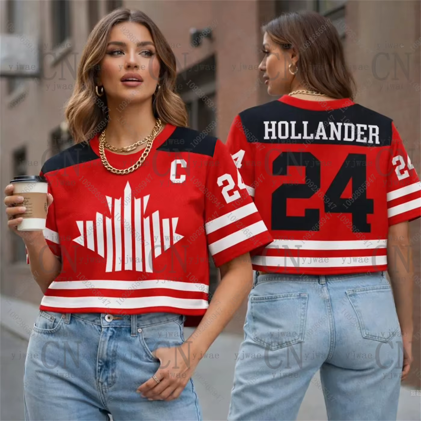 Hollander Crop Top Jersey Raiders Shirt Heated Rivalry