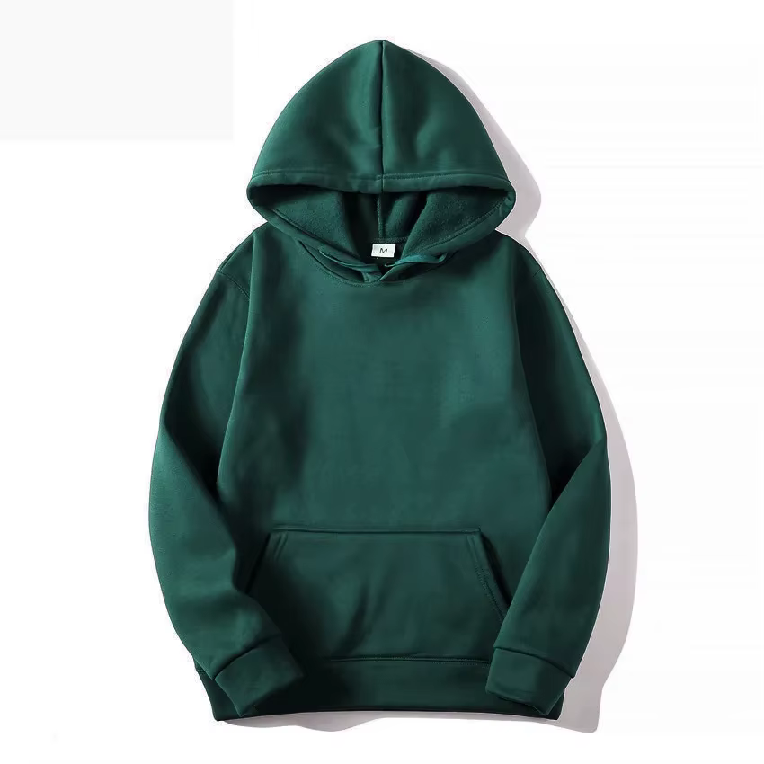 2025 sweat à capuche unisexe sweat-shirt de couleur unie pour hommes et femmes à manches longues pull de poche enfichable